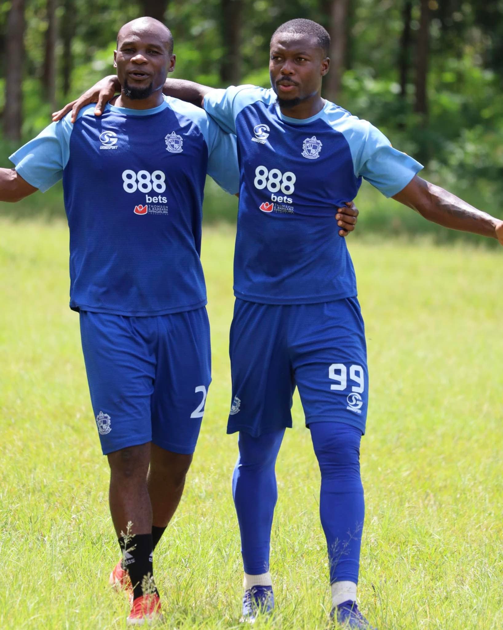 With the squad — Mighty Wanderers FC